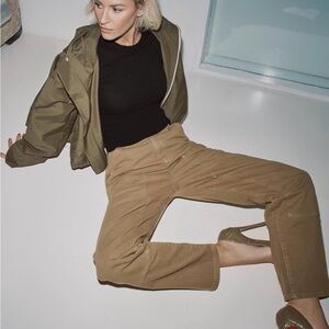 Renggli Slim Fit High Rise Work Carpenter Pant Khaki